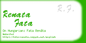 renata fata business card